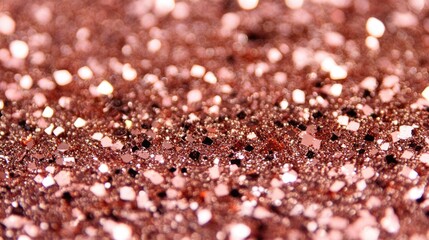 Aufkleber - Rose Gold Bokeh Shimmering Glitter Background with Soft Focus and Sparkling Light Effects