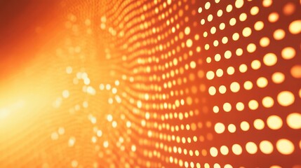 Poster - Elegant orange background with a textured pattern of evenly spaced dots creating a harmonious visual effect suitable for various designs.