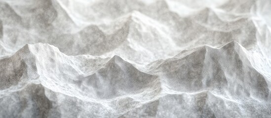 Aufkleber - Serene mountain landscape with snow-covered peaks and a soft layer of powder snow creating a tranquil natural background with copy space.