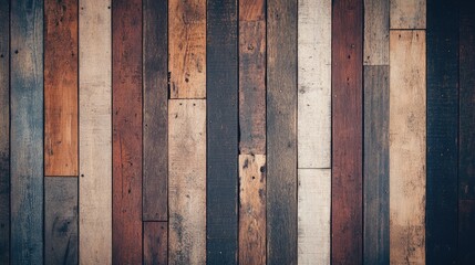 Poster - rustic wooden planks horizontal texture for floor or wall background perfect for design projects wit