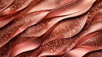 Poster - Rose gold shimmering festive background with sparkling textures ideal for celebrations and event themes providing an elegant abstract design