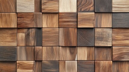 Poster - wooden block textured surface for interiors and home decor applications