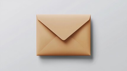 Aufkleber - Elegant envelope mockup on minimalist white background for branding and design presentations