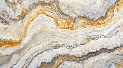 Poster - Elegant natural stone texture with flowing patterns in earthy tones for use in construction and interior wall design backgrounds