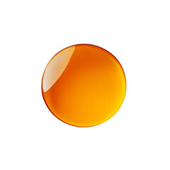 Poster - Glossy Orange Circle On Black Background