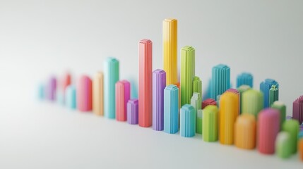 Poster - A colorful D bar chart illustrating global economic performance, with each bar representing a different country's GDP growth, set against a clean white background.