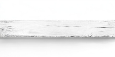 Aufkleber - Minimalist Empty White Wooden Frame on Bright White Background for Custom Text or Artwork Display
