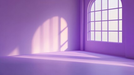 Wall Mural - a room with a window and a white floor