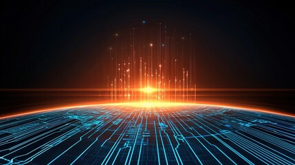 Poster - emerging data visualization trends shaping technology digital realm graphic design futuristic enviro