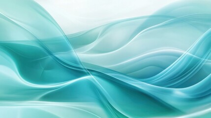 Fototapete - a blue and white abstract background with waves
