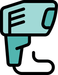 Fototapete - Portable barcode scanner reading product details for efficient inventory management
