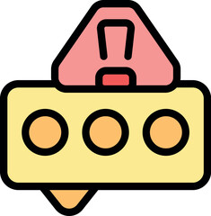 Poster - Notification icon is displaying three dots and an exclamation point sign, indicating an important unread message