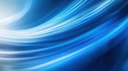 Fototapete - a blue and white abstract background with a blurry effect