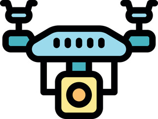 Poster - Drone hovering and recording with camera,