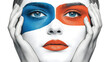 © Jibber  - Kreatives Beauty-Porträt mit kunstvoller Gesichtsfarbe