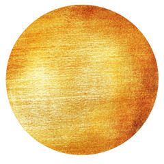 Poster - textured gold circle background for design and creative projects