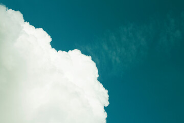 blue sky, cloud