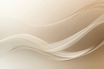 Leinwandbilder - Soft flowing waves in warm tones create a calming and serene background perfect for various design purposes. Generative AI