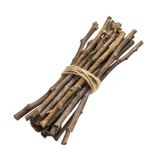 rustic bundle of twigs tied with twine, perfect for crafts or decoration. This natural element adds charming touch to any project or setting