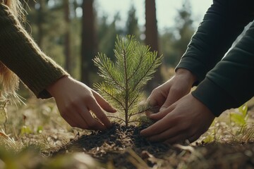 Sticker - Planting a Pine Tree