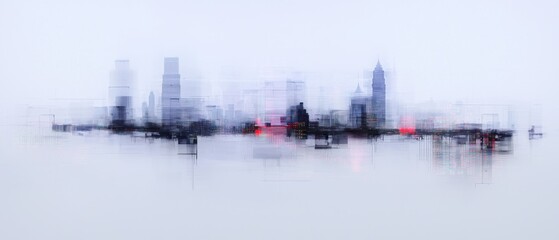 Poster - Vibrant urban skyline of southeast asian megacities with forex data and cultural motifs abstract art digital environment