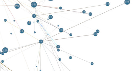 Leinwandbilder - Abstract network of physical devices on the Internet using a network connection