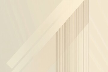 Fototapete - Abstract composition with lines and shapes creating a modern aesthetic in soft neutral tones. Generative AI