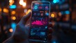 © Thanayut - futuristic smartphone interface with data visualization and analytics