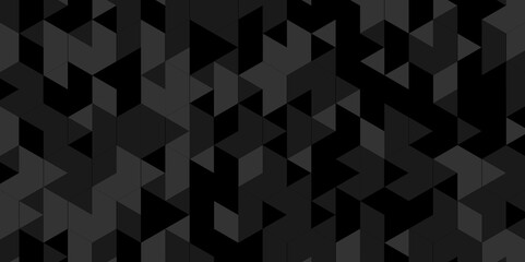 Fototapete - Vector black, gray overlapping cube square low polygon texture wallpaper. abstract surface creative diamond pattern corporate. gray polygon Mosaic triangle overlap texture background.	