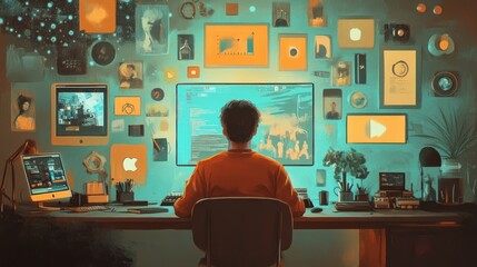Poster - Digital Dreamscape: A Programmer's Night