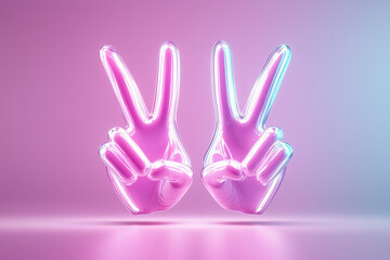 Poster - Two stylized hands represent a handshake, merging into a single abstract form. The neutral backdrop and soft midday light enhance the theme of unity and connection