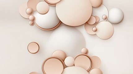 Poster - Smooth pastel gradients create a calming abstract background with soft shapes and lines suitable for posters, banners, and web designs SEAMLESS PATTERN