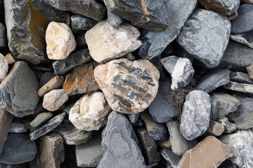 Wall Mural - Texture of mountain stones close up view