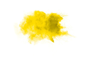 Wall Mural - yellow cloud of dust is blowing in the air