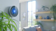 © Дмитрий Петров - A smart thermostat in a living room.