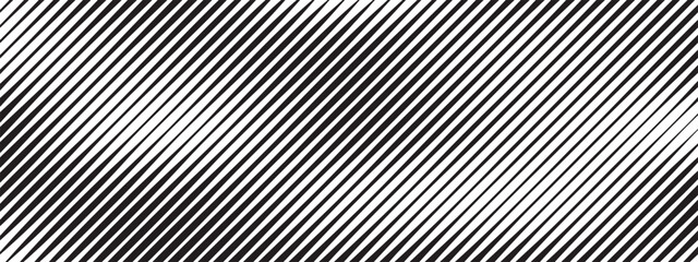 Poster - Diagonal lines pattern. Thin stripe background. Modern texture for poster, banner, cover. Slash black lines. Vector abstract illustration.