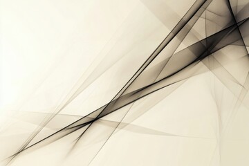 Leinwandbilder - Abstract design featuring dynamic lines and curves in soft tones created with intricate layering and texture. Generative AI