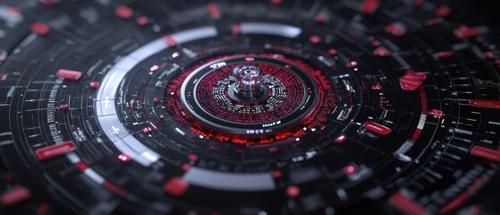 Poster - Futuristic tech hub financial patterns and innovations in a digital economy virtual space close-up view dynamic concept