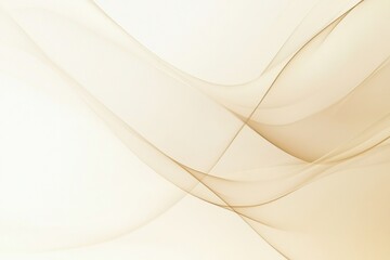 Aufkleber - Soft, flowing abstract design with gentle curves in light pastel tones showcasing subtle elegance and tranquility. Generative AI