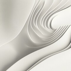 Poster - Abstract textile pattern showcasing smooth curves and layered textures in a minimalist design. Generative AI