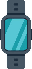 Fototapete - This minimalist icon features a smartwatch displaying a blank screen, perfect for showcasing apps or designs