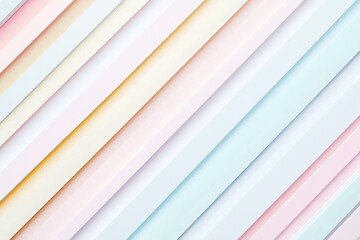Aufkleber - minimalist pattern of soft pastel diagonal lines on a white background creates a calming effect in c