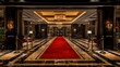 © Bejo Studio - Red carpet grand hotel entrance, luxury lobby
