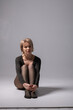 © shymar27 - Portrait of a young beautiful blonde girl in the studio.