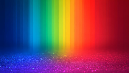 Poster - LGBT symbol and rainbow gradient background. Colorful rainbow gradient blurred background.