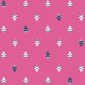 Christmas pine tree pattern with colorful and textured backgrounds, design to apply in different places, festive Christmas events, and Thanksgiving.