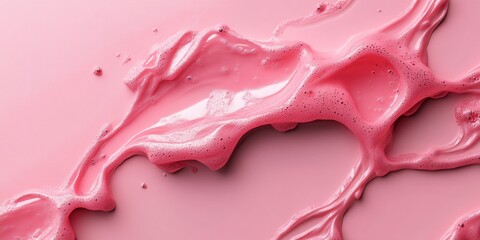 Poster - Vivid Pink Fluid Aesthetics Abstract Liquid Texture for Modern Creative Design - Commercial Content in Social Media Marketing and Visual Branding
