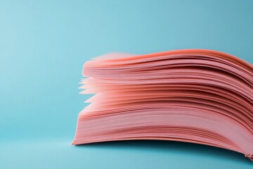 Poster - Contemporary Pastel Book Composition Stacked Paper with Minimalist Aesthetic for Crisis Planning and Knowledge Enhancement - Visual Content for Modern Office and Educational Settings