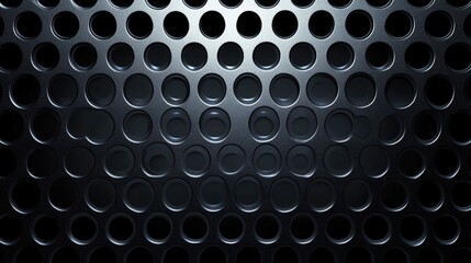 Poster - Futuristic abstract background with silver metallic texture, soft white highlights, and a subtle black gradient.