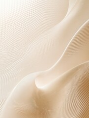 Poster - Soft curves of sand create a serene landscape in natural light during midday. Generative AI